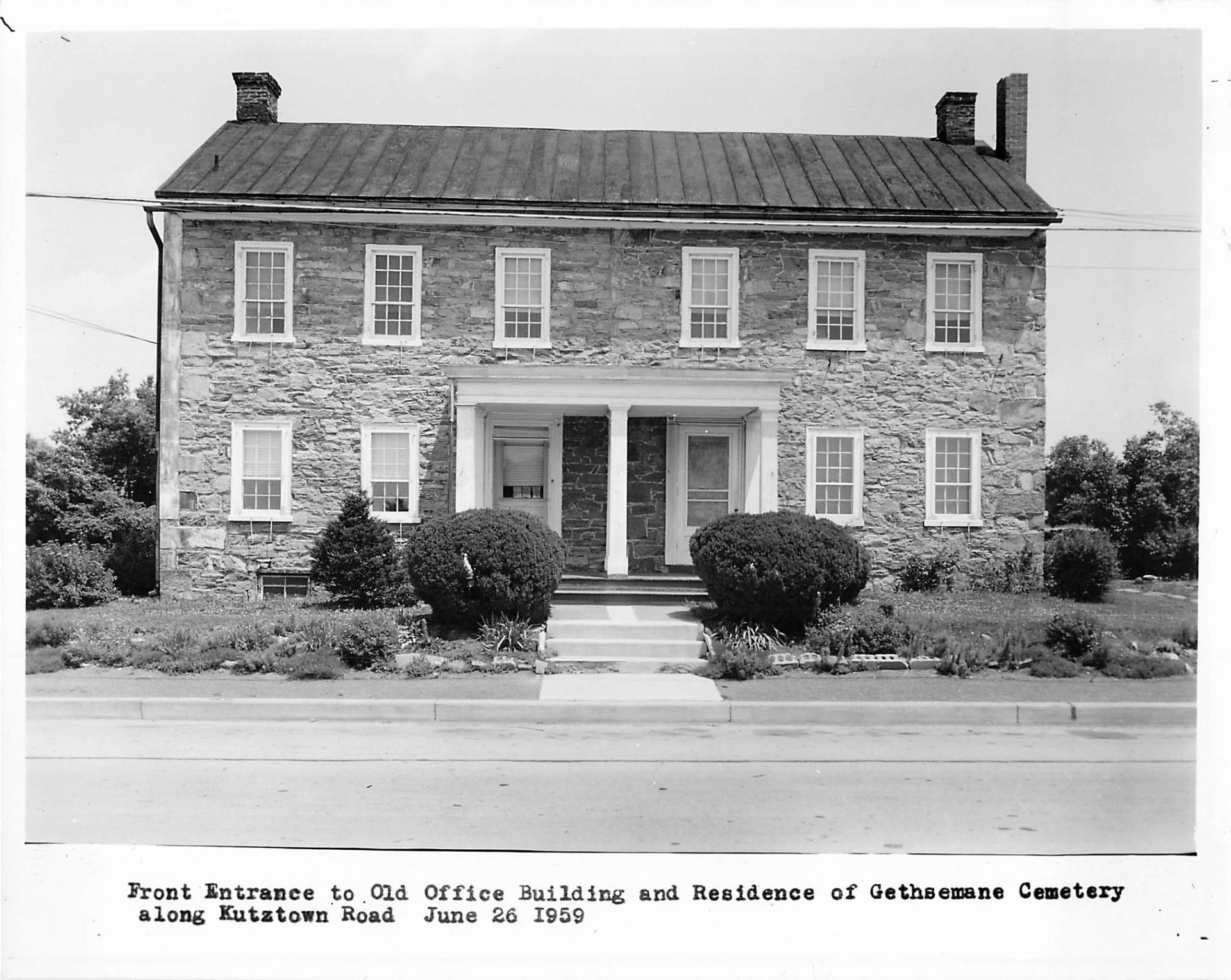 old-office Old photo of Gethsemane office from 1959